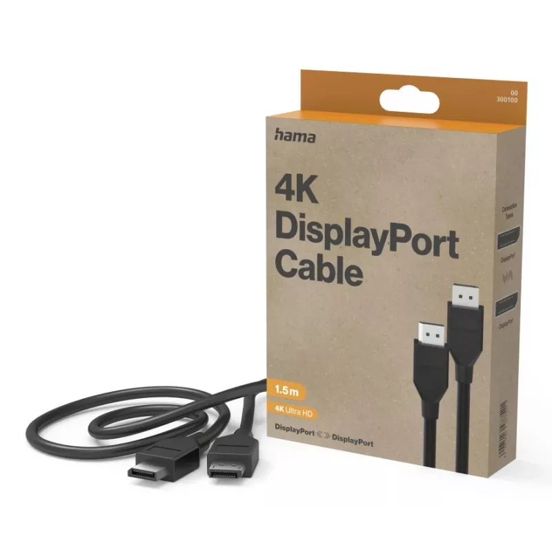 DisplayPort kábel HAMA Classic Line DP 1.2 Ultra-HD 4K 1,50 m