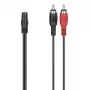 Audio kábel Hama 00305040 3,5 mm konektor samica na 2 x Cinch konektor samec čierny