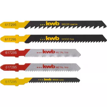 List priamočiarej píly KWB 617295 uhlíková oceľ HCS 5 ks