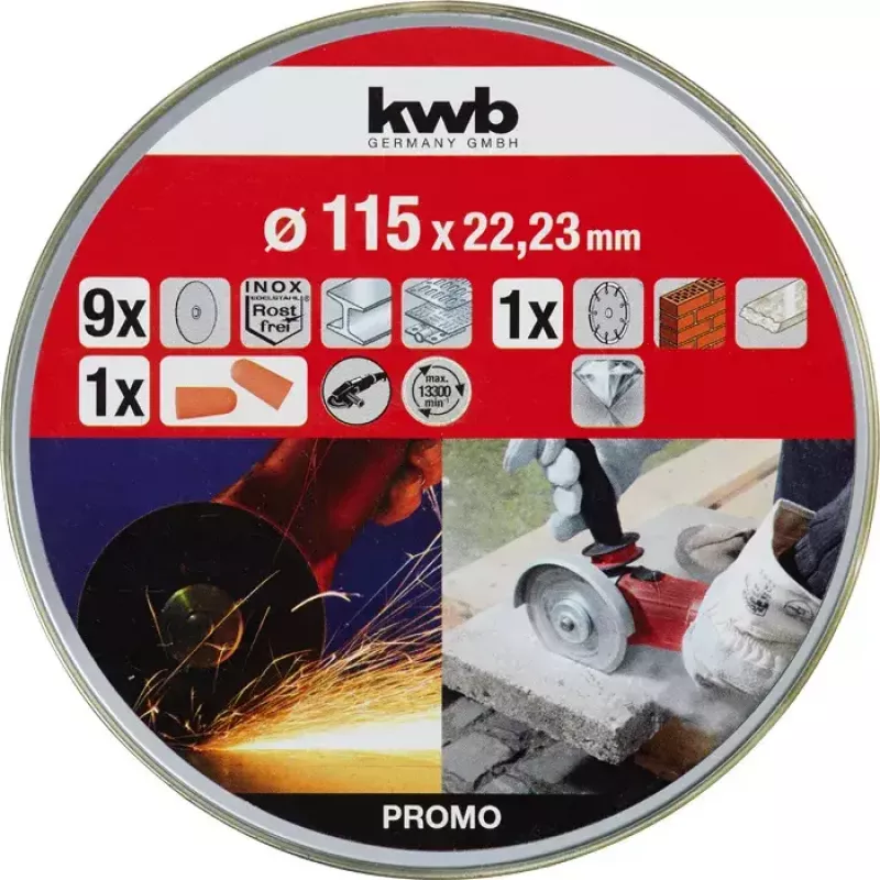 Rezací kotúč kwb Thin+Diamond rezacie kotúče plochý stred na tehlu mramor oceľ kameň