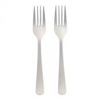 Jednorazové vidličky Papstar 96462 polypropylén 100 ks biela 190 mm