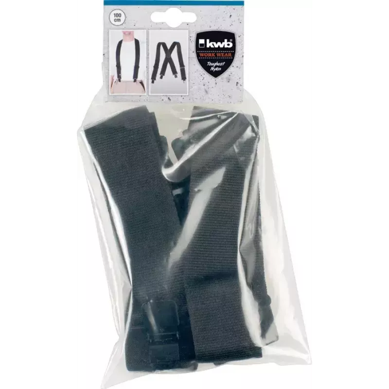 kwb 908110 elastické traky, čierne