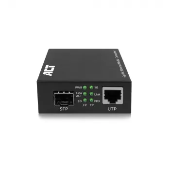 Sieťový mediakonvertor ACT AC4451 1000 Mbit/s multimode singlemode čierna