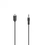 Hama 00200729 audio kábel 0,75 m 3,5 mm USB Type-C čierny