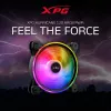 XPG HURRICANE 120 ARGB PWM čierny, ventilátor, 12 cm, 600 RPM, 2000 RPM, čierna