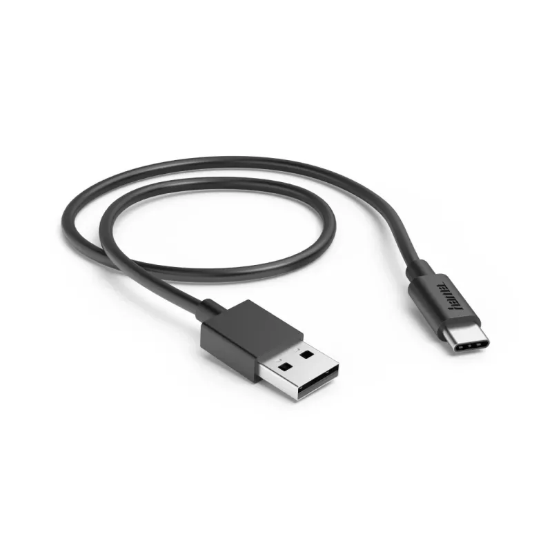 Hama 00201705 USB kábel USB 2.0 0,5 m USB A USB C čierny