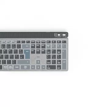 Hama WK-750 klávesnica Home/Office Bluetooth QWERTZ nemecká antracitová, čierna, modrá