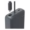 Hama „Travel“ power banka s káblom, 10 000 mAh, 2 výstupy: 2x USB-C, antracitová