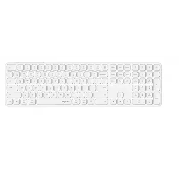 Bluetooth klávesnica Rapoo 00228034 QWERTZ nemecká bezdrôtová biela