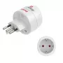 Hama 00223484 adaptér sieťovej zástrčky typ J typ C (eurozástrčka) biely