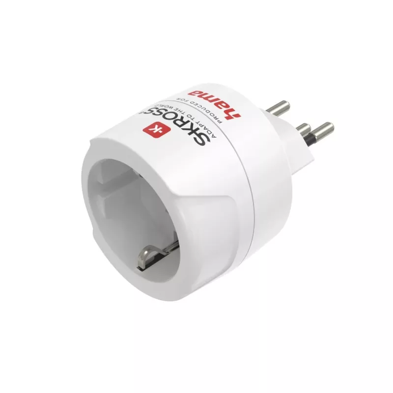 Hama 00223484 adaptér sieťovej zástrčky typ J typ C (eurozástrčka) biely