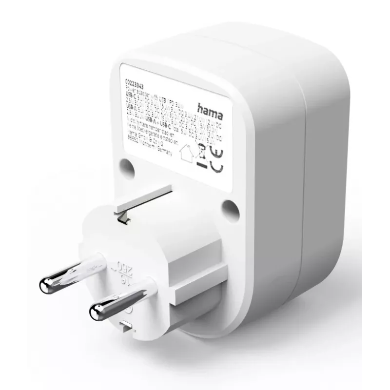 Hama 00223343 predlžovací kábel 1 AC výstup interiér biely