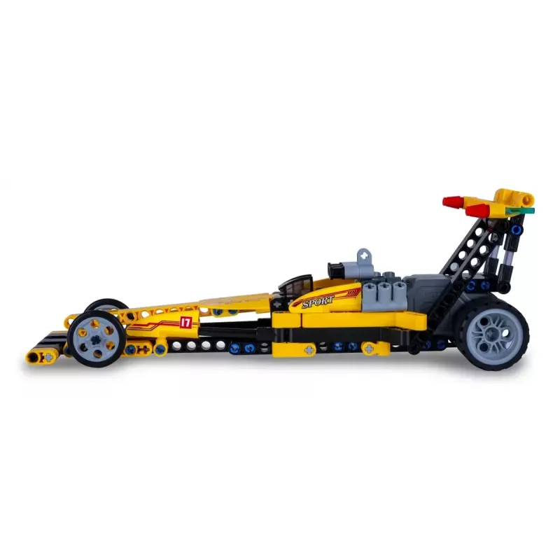 JAMARA CaDA Drag Racing 1:24 stavebnica, žltá