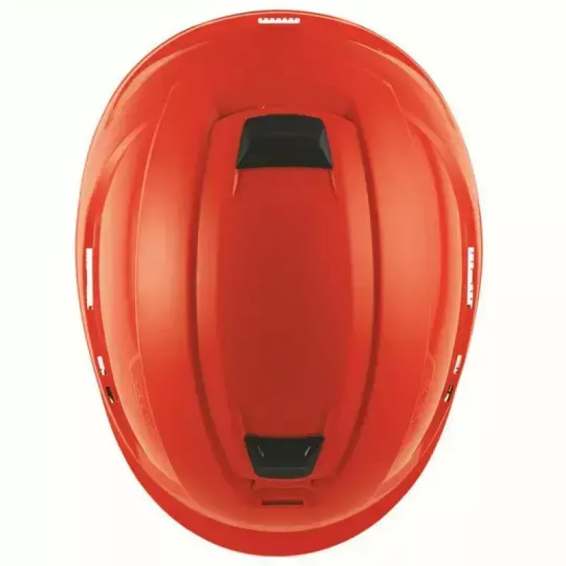 Bezpečnostná ochrana hlavy UVEX 9731333 — HDPE plast, červená, nastaviteľná 51–65 cm