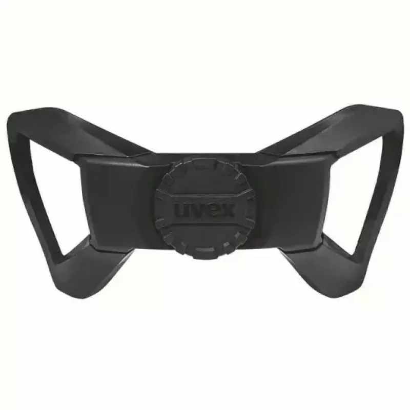 Bezpečnostná ochrana hlavy UVEX 9731333 — HDPE plast, červená, nastaviteľná 51–65 cm
