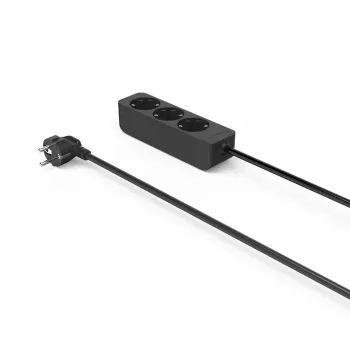 Hama 00223012 predlžovací kábel 1,4 m 3 AC výstupy interiér čierny