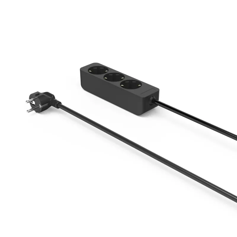 Hama 00223012 predlžovací kábel 1,4 m 3 AC výstupy interiér čierny