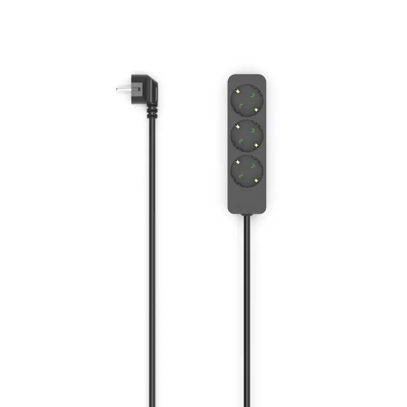 Hama 00223012 predlžovací kábel 1,4 m 3 AC výstupy interiér čierny