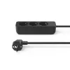 Hama 00223012 predlžovací kábel 1,4 m 3 AC výstupy interiér čierny