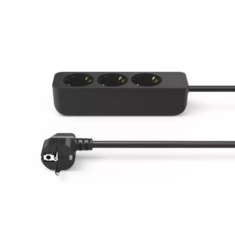 Hama 00223012 predlžovací kábel 1,4 m 3 AC výstupy interiér čierny