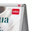 Nobo Essence A2 A-Frame stojan na chodník, strieborný, hliník, 485 mm, 850 mm