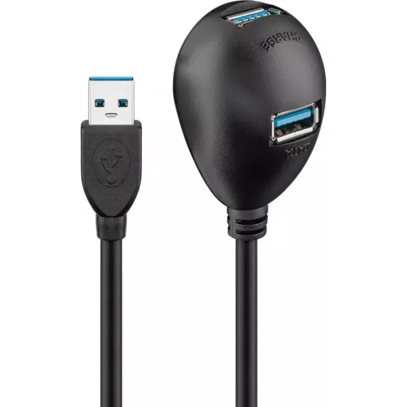 USB 3.0 predlžovací kábel Goobay 95918 čierny