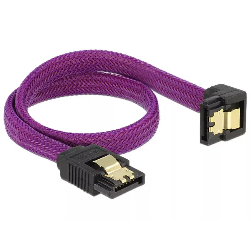 SATA kábel DeLOCK 83695 0,3 m fialový