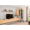 Schodíkový rebrík Krause 130082 hliník čierna modrá