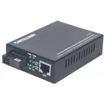 Intellinet Fast Ethernet WDM bidirekcionálny singlemode mediakonvertor, 10/100Base-Tx na 100Base-Fx (SC) single-mode, 20 km, WDM (Rx1550/Tx1310)