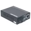 Intellinet 510547 obojsmerný konvertor médií Fast Ethernet WDM, 10/100Base-TX na 100Base-FX (SC) jednovidový, 20 km (12,4 mi), Rx1550/Tx1310 nm