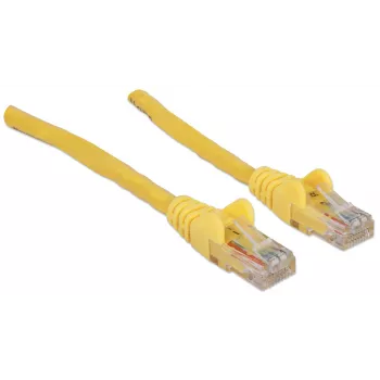 Intellinet sieťový patch kábel, Cat6A, 30 m, žltý, meď, S/FTP, LSOH / LSZH, PVC, RJ45, pozlátené kontakty, bez západky, zalisovaná ochrana proti zlomeniu, doživotná záruka