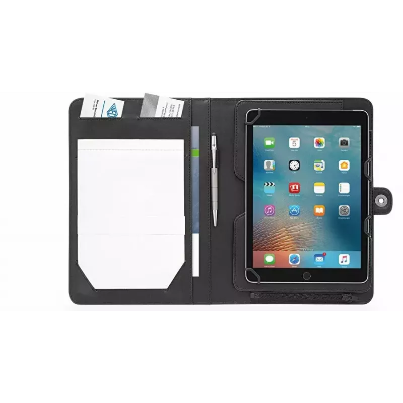WEDO 58 6901 Accento organizér na tablet, A5, umelá koža, pre tablety 9,7–10,5 palca, čierny
