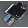 Hama 00054546 čítačka kariet USB 3.2 Gen 1 (3.1 Gen 1) Type-A/Type-C čierna, strieborná