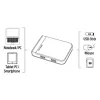 Hama 00054546 čítačka kariet USB 3.2 Gen 1 (3.1 Gen 1) Type-A/Type-C čierna, strieborná
