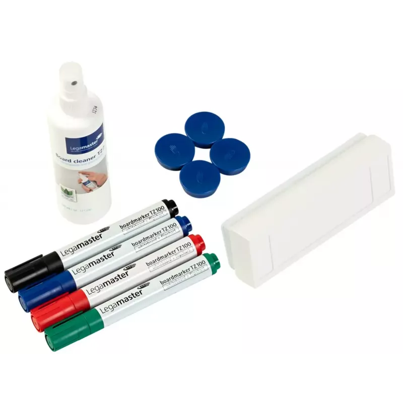 Legamaster BASIC 7-125100 súprava príslušenstva k bielej tabuli, 10-dielna, pre Legamaster UNIVERSAL, viacfarebná, 226×45×255 mm