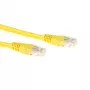 ACT žltý 10 metrov LSZH U/UTP CAT6 patch kábel s RJ45 konektormi