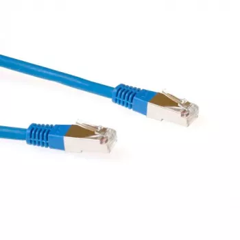 ACT modrý 5 metrov LSZH SFTP CAT6 patch kábel s RJ45 konektormi