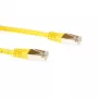 ACT žltý 3 metre LSZH SFTP CAT6 patch kábel s RJ45 konektormi