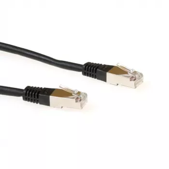 ACT čierny 3 metre LSZH SFTP CAT6 patch kábel s RJ45 konektormi