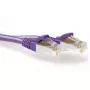 ACT fialový 3,00 metra SFTP CAT6A patch kábel snagless s RJ45 konektormi