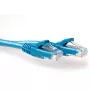 ACT modrý 0,25 metra U/UTP CAT6A patch kábel, s ochranou proti zaisteniu s RJ45 konektormi