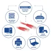 ACT červený 0,25 metra U/UTP CAT6 patch kábel s RJ45 konektormi