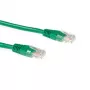 ACT zelený 0,25 metra U/UTP CAT6 patch kábel s RJ45 konektormi
