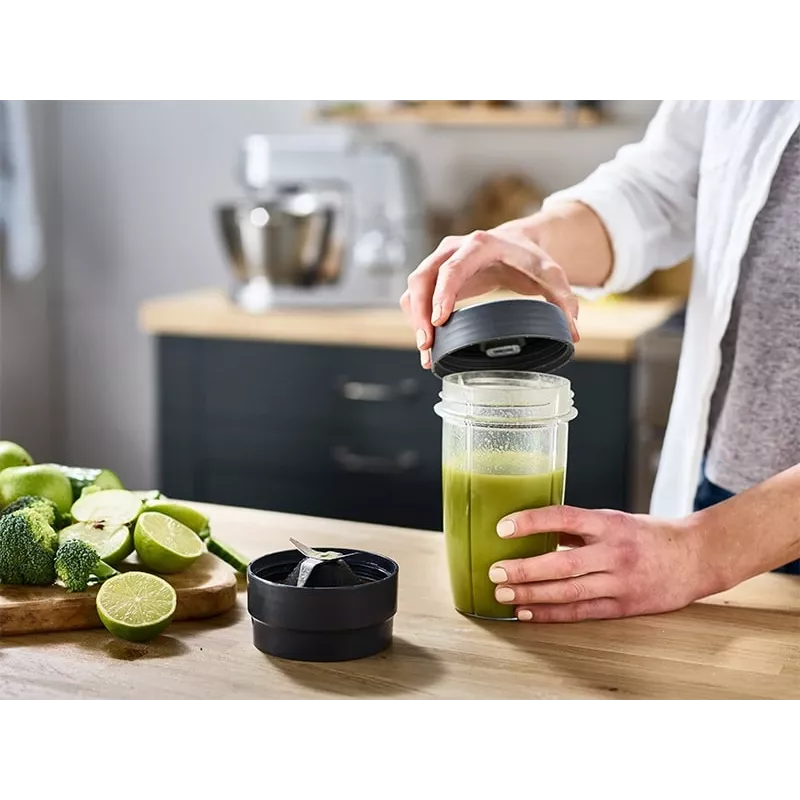 Kenwood KAH740PL Smoothie 2GO nadstavec mixéra, 2 x 0,6 L, sivý