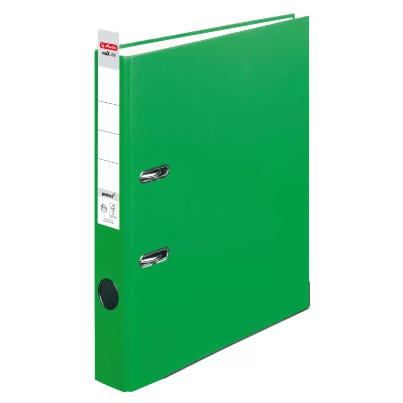Herlitz maX.file protect šanón, chrbát 50 mm, A4, svetlozelený, PP