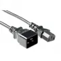 Napájací kábel ACT Powercord C13 - C20 čierny 2 m