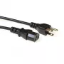 Napájací kábel ACT Powercord USA konektor samec – C13 čierny 2,5 m