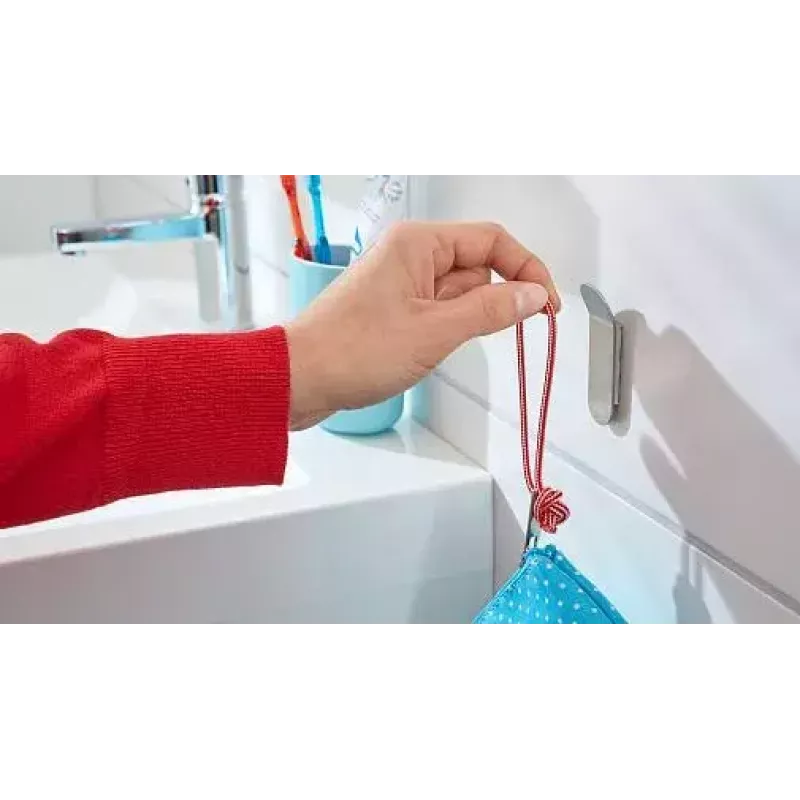 Vešiak na uteráky TESA 57045-00000 Metallic Indoor 2 ks