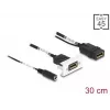 DeLOCK Easy 45 DisplayPort 4K 60 Hz modul s DC napájaním 2,1 x 5,5 mm