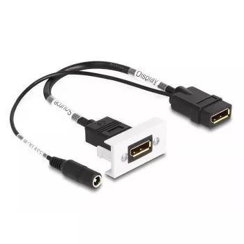 DeLOCK Easy 45 DisplayPort 4K 60 Hz modul s DC napájaním 2,1 x 5,5 mm